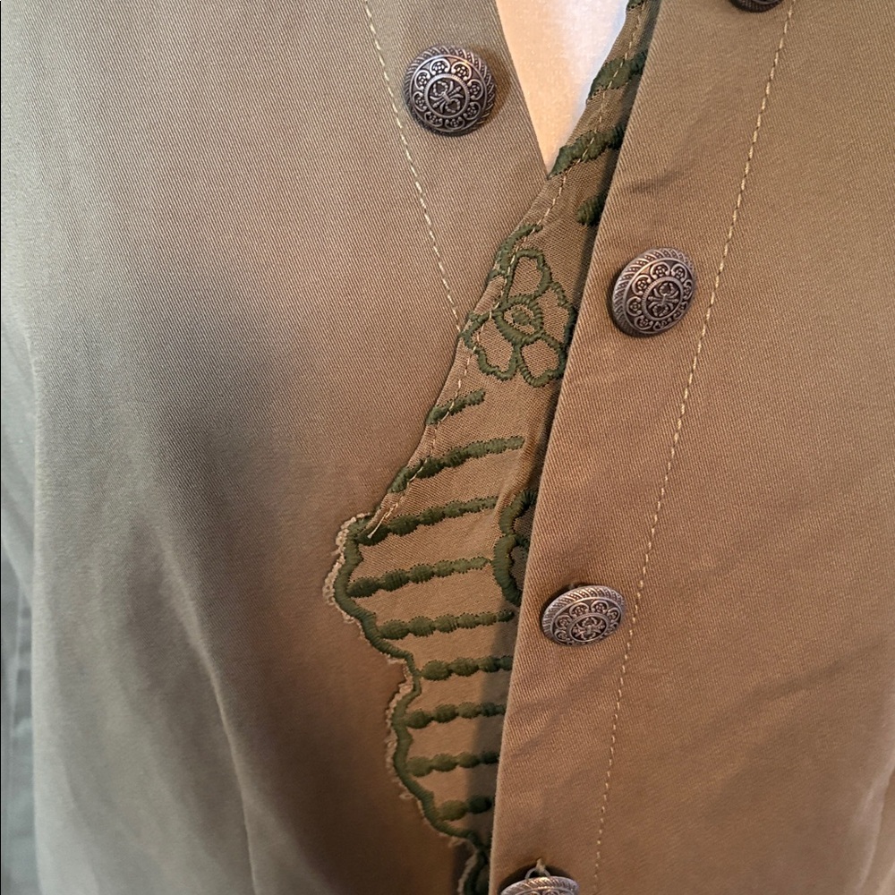 Sundance NWT Olive Button-Up Blazer ๐ - Picture 4 of 13